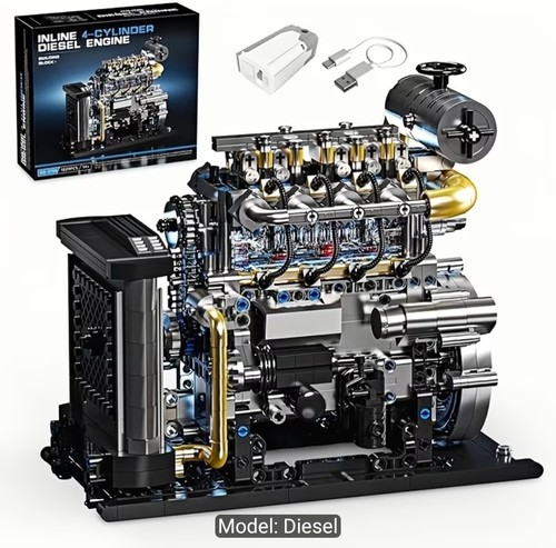 Working diesel engine model - working,