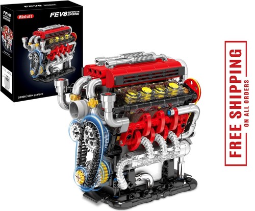 Engine toy building - v8,