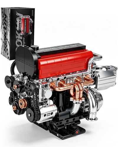 Cylinder engine model - model, kit