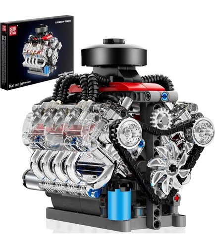 Mould king mini engine - king, v8