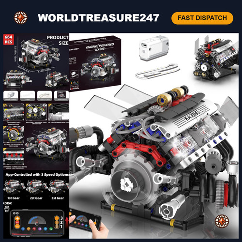 Realistic mini engine model - mini,