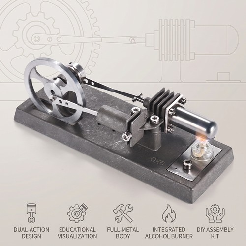 Mini hot air stirling engine - hot,