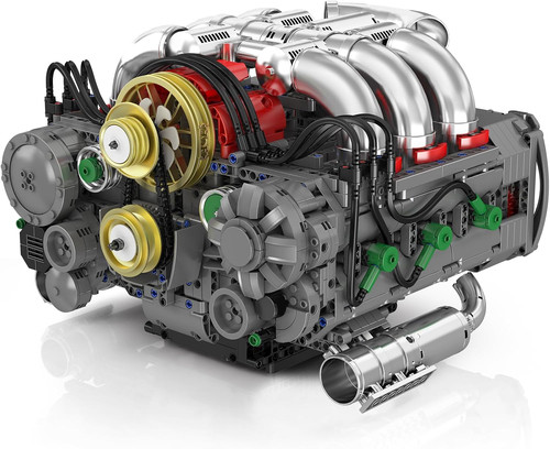 Flat engine building - building, v8