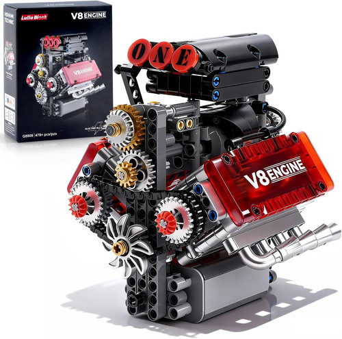 Engine toy building sets - v8,
